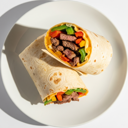 Steak, Peppers & Cheese Wrap 